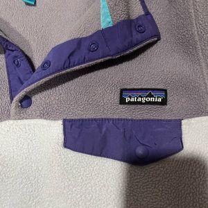 Light and dark Purple Patagonia pull over